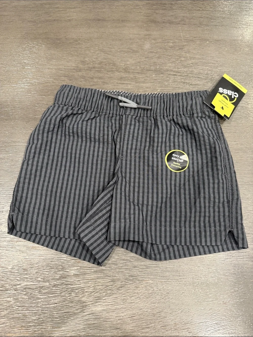 Pack 2 Short Swim Grey & Charcoal Striped -Art Class